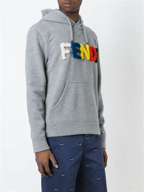 fendi hoodie mens cheap|fendi men's gray pullover hoodie.